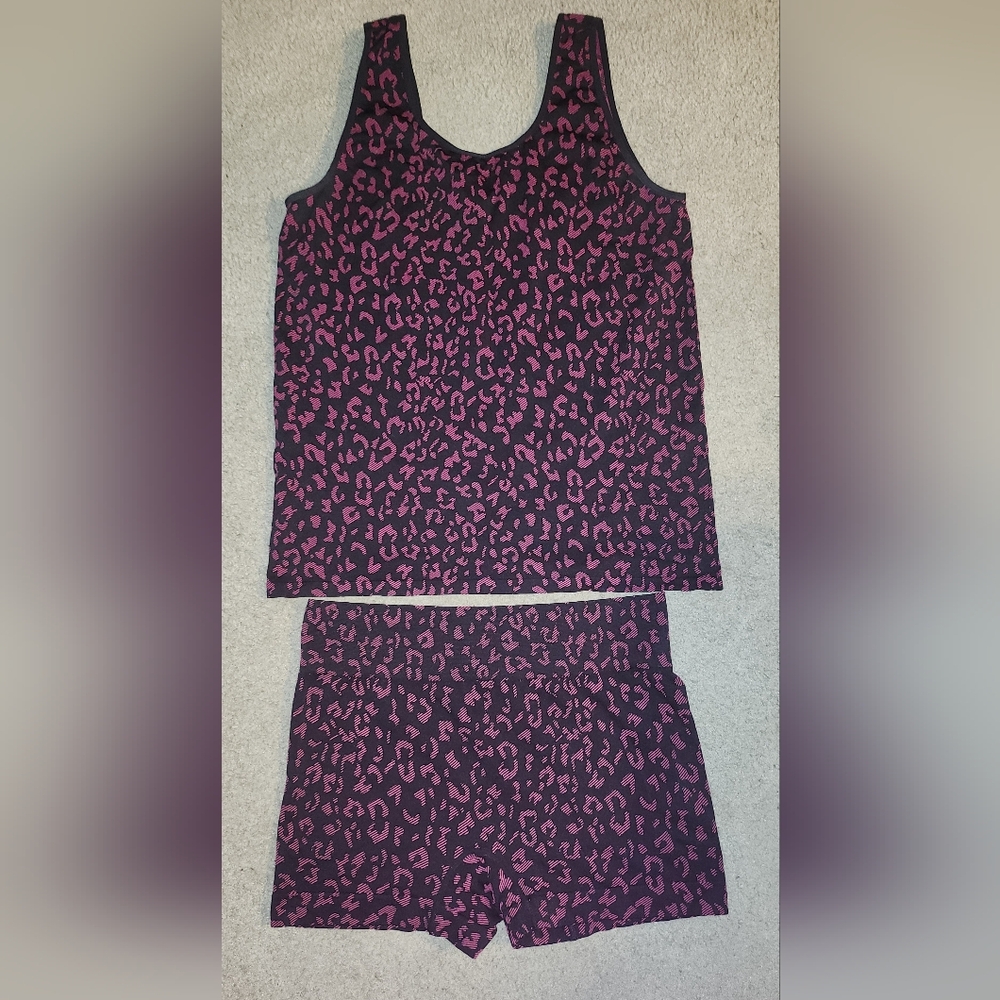 Torrid Pink and Black Leopard Pajama/lounge Set